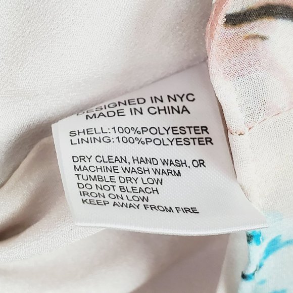 Yumi Kim Tie Me Over Dress, Pink Floral, Faux Wrap Skirt, Sz XS - Picture 11 of 13